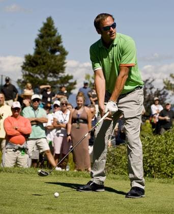 July 20, 2012 - Stateline, Nevada, USA - Olympic gold medalist Bode Miller plays in the 22nd annual American Century Championships at the Edgewood Tahoe Golf Course. The made-for-tv ACC, owned and broadcast by NBC Sports, is the world s premier celebrity golf tournament. American Century Championship - 2012 - ZUMAce6