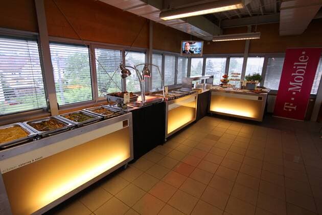 FUSSBALL - BL, GRAZ, AUSTRIA, 21.JUL.12 - FUSSBALL - tipp3 Bundesliga powered by T-Mobile, SK Sturm Graz, VIP Club. Bild zeigt das Buffet. 