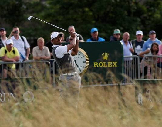 21.07.12 Lytham &amp; St Annes, England. American Tiger Woods in action during the third round of The Open Golf Championship from the Royal Lytham &amp; St Annes course in Lancashire xActionplusxOperationsx  ActionPlus11304718