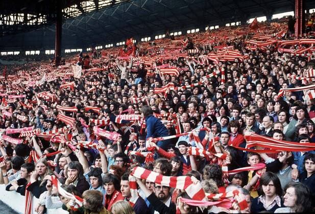 FC Liverpool Fans at the Kop End Anfield 