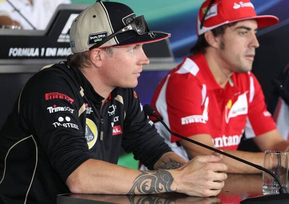 formula 1 GP, Ungarn in Budapest, 26.07.2012, Kimi Raikkonen, Lotus F1 Team, Fernando Alonso, Scuderia Ferrari, PK, Photo:mspb Lukas Gorys formula 1 GP, Ungarn, Kimi Raikkonen, Fernando Alonso,