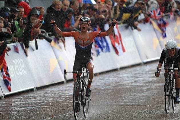 Marianne Vos ( HOL ) Joie CYCLISME : Route Femmes - JO 2012 - 29 07 2012 PatrickPichon Panoramic 