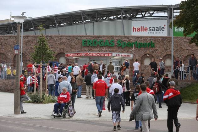 Halle Saale Männer Erdgas Sportpark Hallescher FC (HFC) Fans