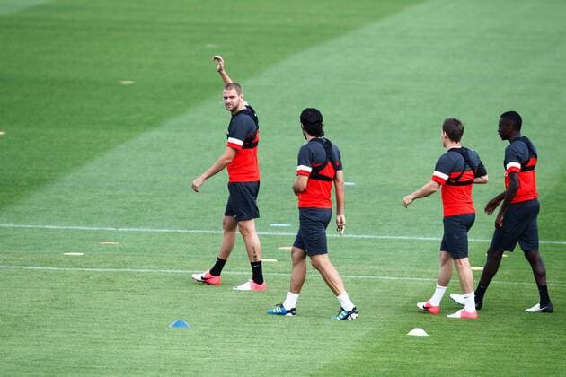 Mathieu Bodmer (PSG) FOOTBALL : Entrainement Paris Saint Germain - 03 08 2012 GwendolineLeGoff Panoramic 