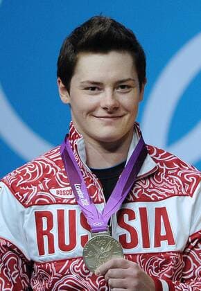 LONDON, GREAT BRITAIN. AUGUST 3, 2012. Russia s Natalya Zabolotnaya has won silver in the Women s 75kg Weightlifting at the London 2012 Olympic Games.  RE104CC7