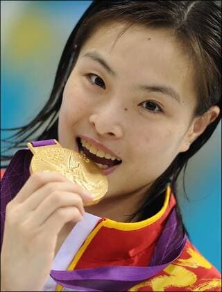 Olympiasiegerin WU Minxia (China) - Kunstspringen vom 3 Meter Brett - JO 2012 - 05 08 2012 - PhotoNewsxPanoramic - 