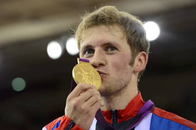 06.08.2012 Stratford, England. Great Britains Jason Kenny (GBR) wins Gold in the Mens Sprint xRoganxThomsonx  ActionPlus11313107
