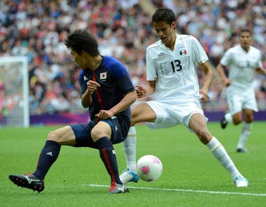 LONDON, Aug. 7, 2012 - Diego Reyes (MEX) during men s football semifinal match between Mexico and Japan, at London 2012 Olympic Games in London, Britain, on August 7, 2012. Mexico won 3-1. (OLY2012)BRITAIN-LONDON-FOOTBALL-MEN 