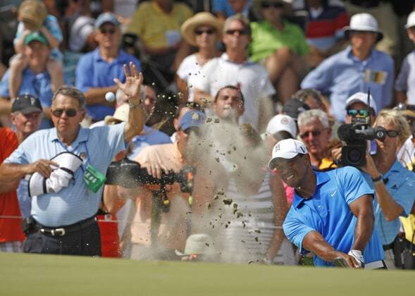 Aug. 10, 2012 - Kiawah Island, SC, USA - Tiger Woods watches his shot on the 8th hole during the second round of the 2012 PGA Golf Herren Championship at the Ocean Course on Kiawah Island, South Carolina, on Friday, August 10, 2012. PGA Golf Herren Championship - ZUMAm67
