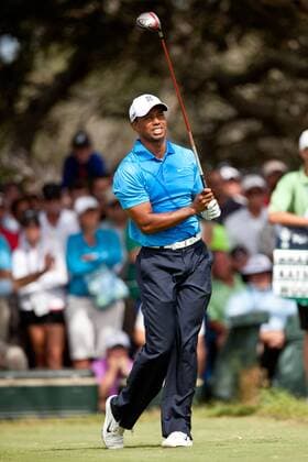 August 10, 2012: Tiger Woods hits his tee shot from the 7th tee box during the 94th PGA Golf Herren Championship on The Ocean Course at Kiawha Resorts in Kiawha Island, SC. GOLF: AUG 10 PGA Golf Herren - PGA Golf Herren Championship Icon08101253 EDITORIAL USE ONLY