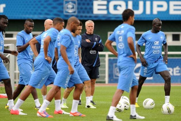 Didier Deschamps (Coach France) - Training Nationalteam Frankreich - 13 08 2012 xN.LeGouic FEPx 