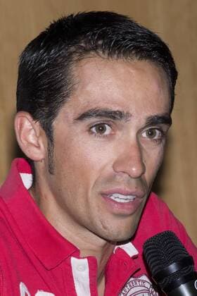 13.08.2012. The cyclist Alberto Contador presented at the Hotel Las Artes in Pinto charity campaign to collect bicycles for the Tour of Spain. In the image Alberto Contador (Alterphotos Marta Gonzalez)  (20185398)