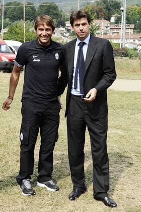 Villar Perosa 16 08 2012 - Juventus Turin A vs. Juventus B - Antonio Conte-Andrea Agnelli 