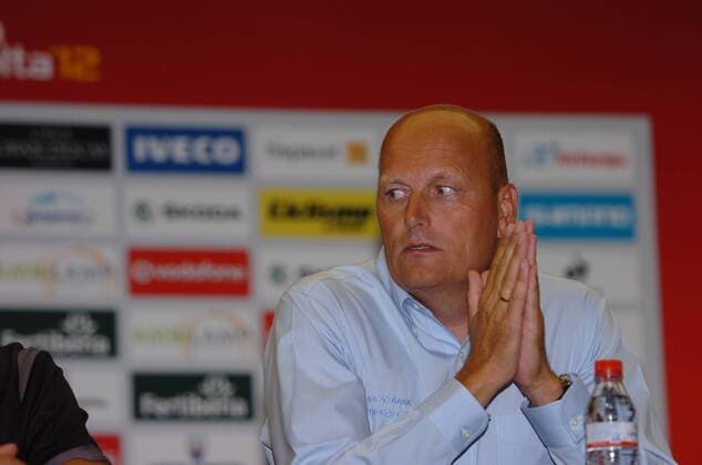 2012, conferenza stampa vigilia Vuelta Espana 2012 Team Saxo Bank - Tinkoff Bank 2012, Saxo Bank - Tinkoff Bank 2012, Riis Bjarne, Pamplona 