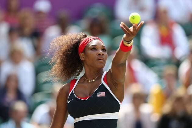Serena Williams, USA, playing the gold medal match at the Games of the 30th Olympia 2012 in London; 04 08 2012;