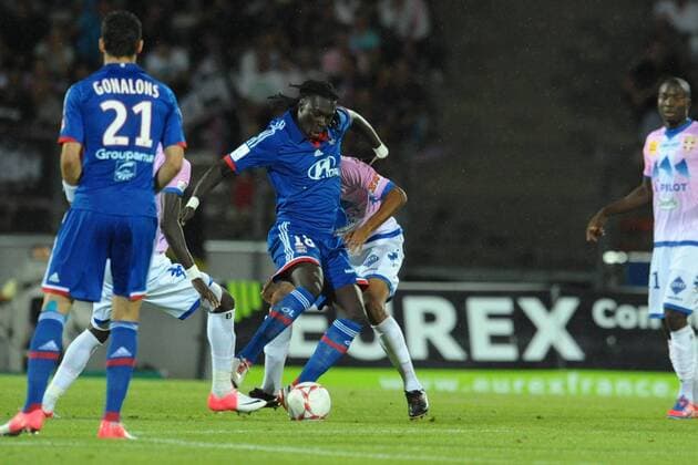 Bafetimbi Gomis (Lyon) FOOTBALL : Evian Thonon Gaillard FC vs Olympique Lyon - Ligue 1 - 24 08 2012 FredericChambert Panoramic 