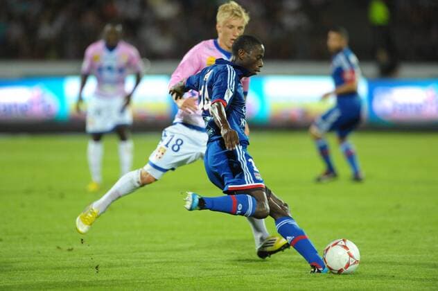 Mouhamadou Dabo (Lyon) FOOTBALL : Evian Thonon Gaillard FC vs Olympique Lyon - Ligue 1 - 24 08 2012 FredericChambert Panoramic 
