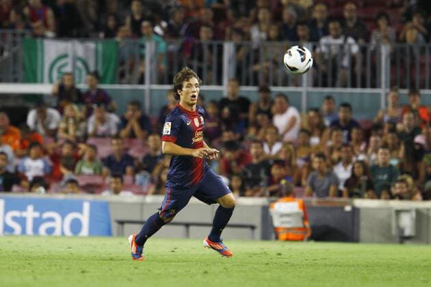 Alejandro Grimaldo (Barcelona), AUGUST 20, 2012 - Football Soccer : Pre season match Gamper Cup between Barcelona and Sampdoria, at the Camp Nou Stadium, Barcelona, Spain, August 20, 2012.  (heha007066)