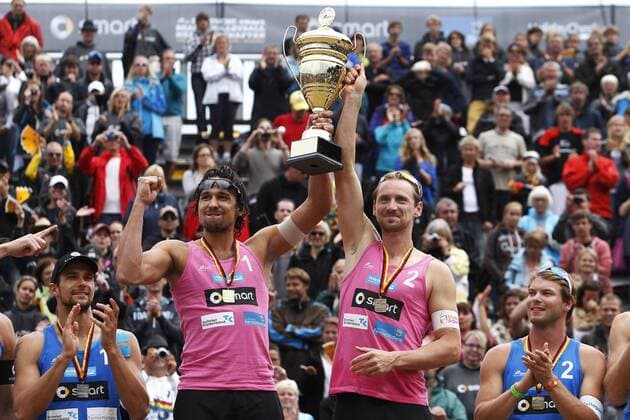 Beachvolleyball: Deutsche smart Beach-Volleyball Meisterschaften, Jonathan Erdmann und Kay Matysik - Deutscher Meister xHOCHxZWEIx xPhilippxSzyzax