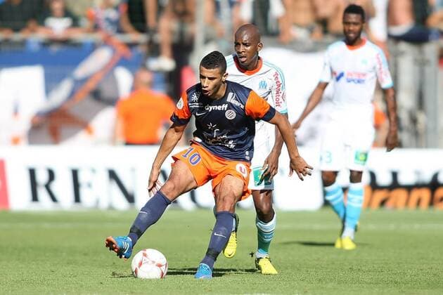 Younes Belhanda FOOTBALL : Montpellier vs Marseille - Ligue 1 - 26 08 2012 RichardGosselin Panoramic 