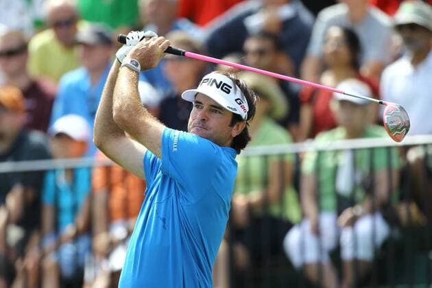 Aug. 26, 2012 - Bethpage, New York, U.S - Aug. 26, 2012 - Bethpage, New York, U.S - PGA Golf Herren pro Bubba Watson hits his opening tee shot on the 1st hole during the final round the Barclays Tournament at Bethpage State Park. Golf 2012 - The Barclays Final Round - ZUMAc11