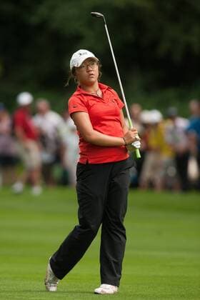 Aug. 26, 2012 - Coquitlam, British Columbia, Canada - LYDIA KO takes her second swing on the 18th hole during the fourth round of the 2012 CN Canadian Women s Open at the Vancouver Golf Club on August 25, 2012 in Coquitlam, British Columbia, Canada. Golf 2012 - Fouth round of Canadian Women s Open  - ZUMAl10