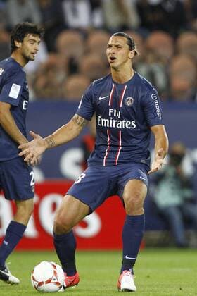 Zlatan Ibrahimovic (PSG) FOOTBALL : Paris Saint Germain vs Bordeaux - Ligue 1 - 26 08 2012 GwendolineLeGoff Panoramic 