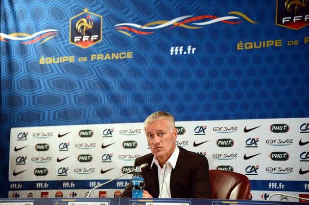 Didier DESCHAMPS - Pressekonferenz - Nationalteam Frankreich - FFF - 29 08 2012 AnthonyBIBARD FEP Panoramic 