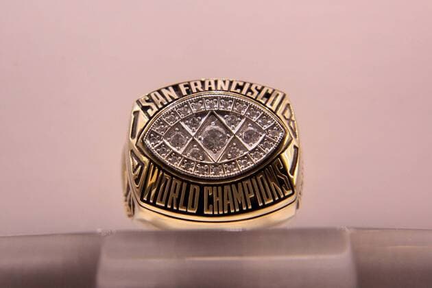 Super Bowl Ringe der einzelnen Siegerteams: XVI San Francisco 49ers - 1981