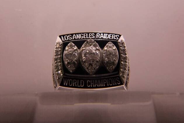 Super Bowl Ringe der einzelnen Siegerteams: XVIII Los Angeles Raiders 1983