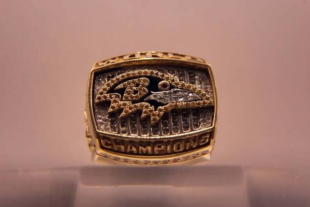 Super Bowl Ringe der einzelnen Siegerteams: XXXV Baltimore Ravens 2000