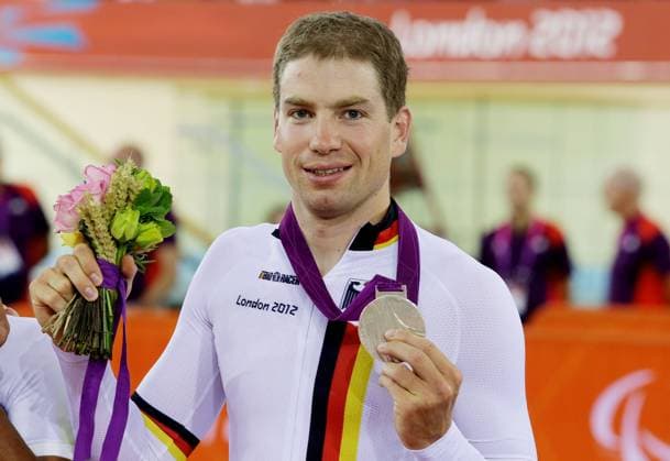 London Paralympics 2012 Fahrrad Herren Einzel Verfolgung Klasse C2 Tobias Graf ( GER Silbermedaille )