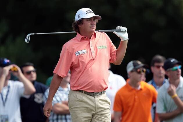 01 SEP 2012: Jason Dufner is not happy as his tee shot finds the bunker on three during the Second Round of the Deutsche Bank Championship at TPC Boston, Norton, Massachusetts on September 1, 2012. GOLF: SEP 01 PGA Golf Herren - Deutsche Bank Championship - Second Round Icon482120901022 EDITORIAL USE ONLY