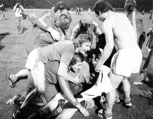 Fußball, EM Finale 1976 in Belgrad, Tschechoslowakei - Deutschland 5:3 i. E Schlussjubel, die CSSR ist Europameister 1976