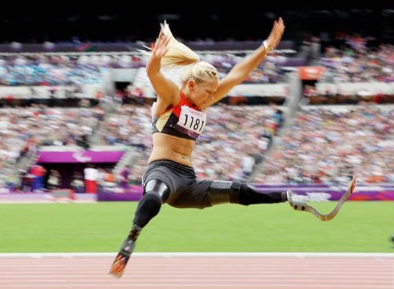 London Paralympics 2012 Leichtathletik Weitsprung Frauen Vanessa Low ( GER Klasse F 42 )