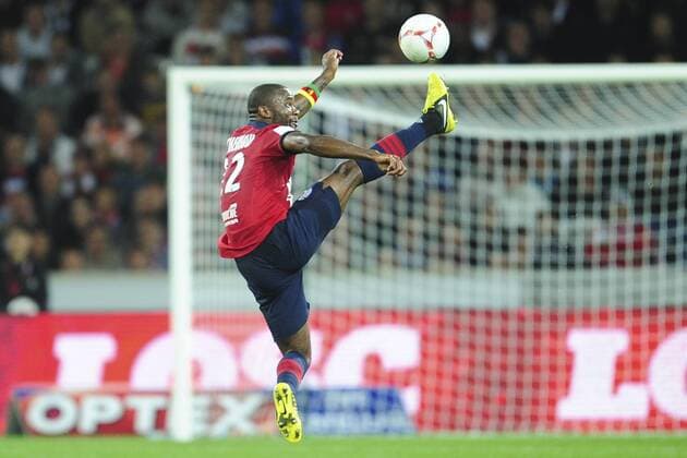Aurelien Chedjou (lille) FOOTBALL : Lille vs PSG - Ligue 1 - 02 09 2012 JBAutissier Panoramic 