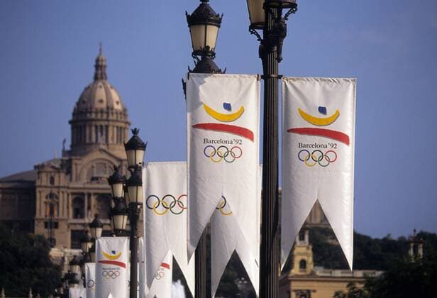 Logo der olympischen Sommerspiele 1992 in Barcelona
