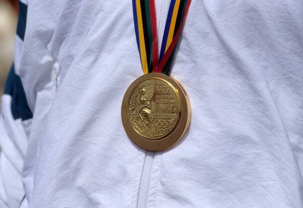Goldmedaille der olympischen Sommerspiele 1992 in Barcelona