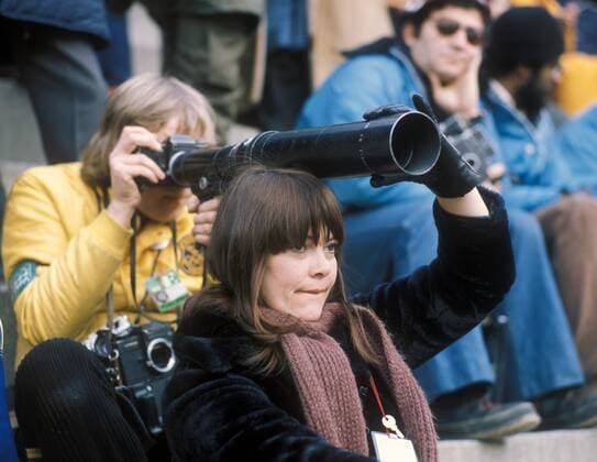 Olympische Winterspiele 1976 in Innsbruck - Fotografen bei der Arbeit
