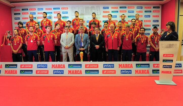 Die spanische Nationalmannschaft wird mit dem Marca Platino Award ausgezeichnet 