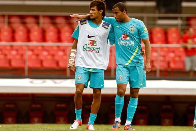 Neymar und Lucas - Sao Paulo SP, Brasil - 06 09 2012. x(9)RodrigoxCoca FotoArenax  (11637)