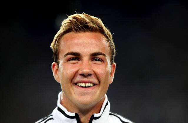 Hannover Fußball Wm-Qualifikation Deutschland vs. Färöer Inseln, Mario Götze (GER) freut sich