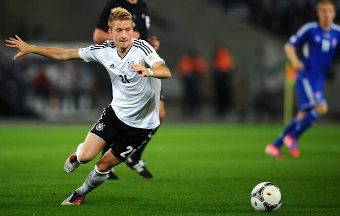 7. September 2012: Hannover, AWD-Arena: Fussball WM-Qualifikation: Deutschland - Faeroeer: Deutschlands Marco Reus am Ball.