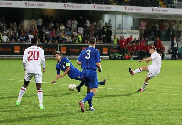 England s James Milner scores his sides fourth goal..Football - World Cup 2014 Qualifying - Moldova v England - Zimbru Stadium - 7 9 12 ..Mandatory Credit: David Klein Sportimage..EDITORIAL USE ONLY. No use with unauthorized audio, video, data, fixture lists, club league logos or ?live? services. Online in-match use limited to 45 images, no video emulation. No use in betting, games or single club league player publications. Please contact your account representative for further details. EDITORIAL USE ONLY. No use with unauthorised audio, video, data, fixture lists, club league logos or live services. Online in-match use limited to 120 images, no video emulation. No use in betting, games or single club league player publications.