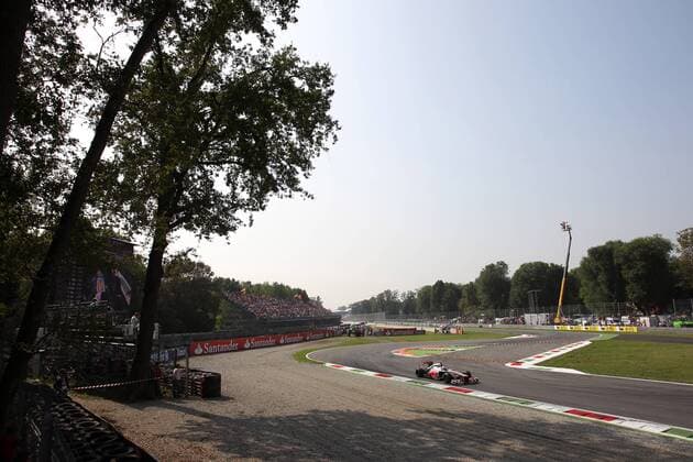 08.09.2012- Free Practice 3, Jenson Button (GBR) McLaren Mercedes MP4-27 Italian Grand Prix, Monza 06-09 September 2012 