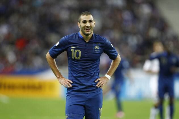 Karim Benzema ( France ) Action FOOTBALL : France vs Bielorussie - Match qualificatif - Coupe du monde 2014 - 11 09 2012 GwendolineLeGoff Panoramic 