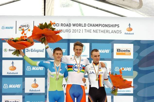 2012, World Championships Junior Man cronometro, Norvegia 2012, Slovenia 2012, Germania 2012, Svendsen Oskar, Mohoric Matej, Schachmann Maximilian, Valkenburg 