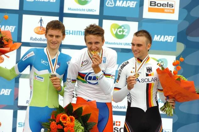 2012, World Championships Junior Man cronometro, Norvegia 2012, Slovenia 2012, Germania 2012, Svendsen Oskar, Mohoric Matej, Schachmann Maximilian, Valkenburg 