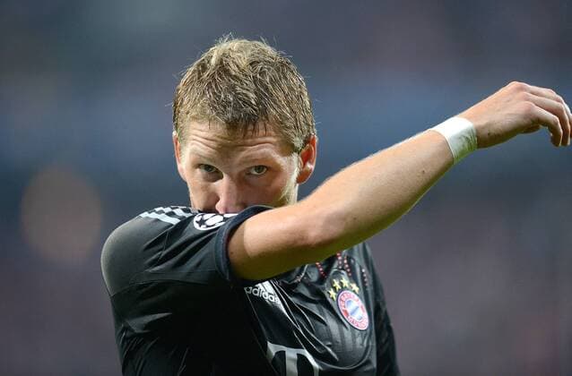 FUSSBALL CHAMPIONS LEAGUE SAISON 2012 2013 GRUPPENPHASE FC Bayern München - FC Valencia 19.09.2012 Bastian Schweinsteiger (FC Bayern München)