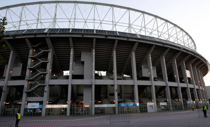 FUSSBALL - EL, WIEN,AUSTRIA,20.SEP.12 - FUSSBALL - UEFA Europa League, Gruppenphase, SK Rapid Wien. Bild zeigt das Ernst Happel Stadion. Keywords: Wien Energie. 